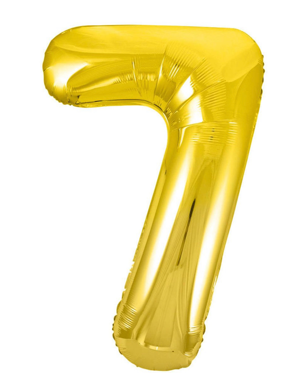 Gold Number 7 Balloon