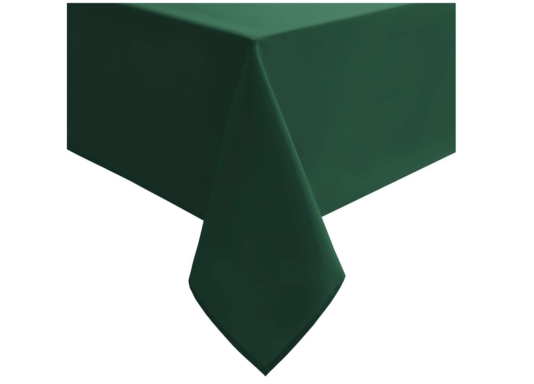 Rectangular Green Polyester Cloth Table Cover