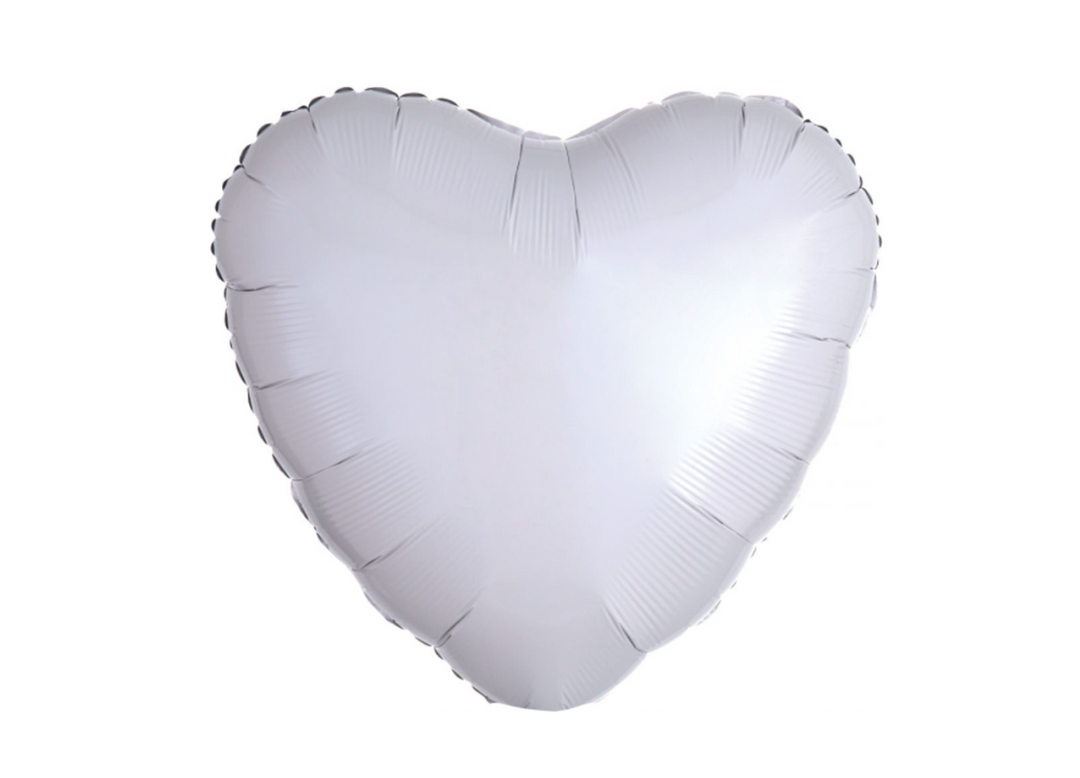 White Heart Balloon
