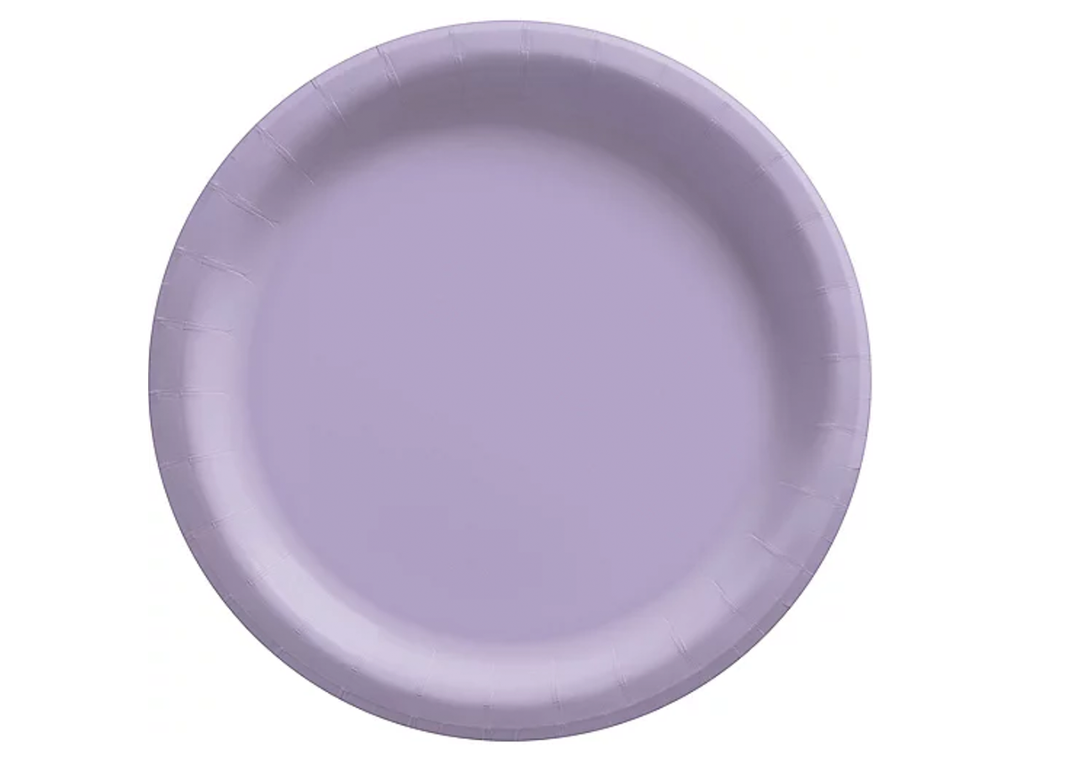 Lavender Banquet Paper Plates, 10in, 50ct