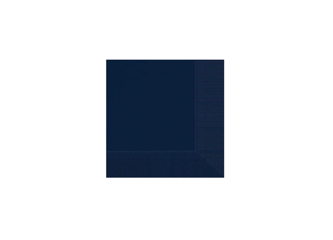 Navy Paper Beverage Napkins