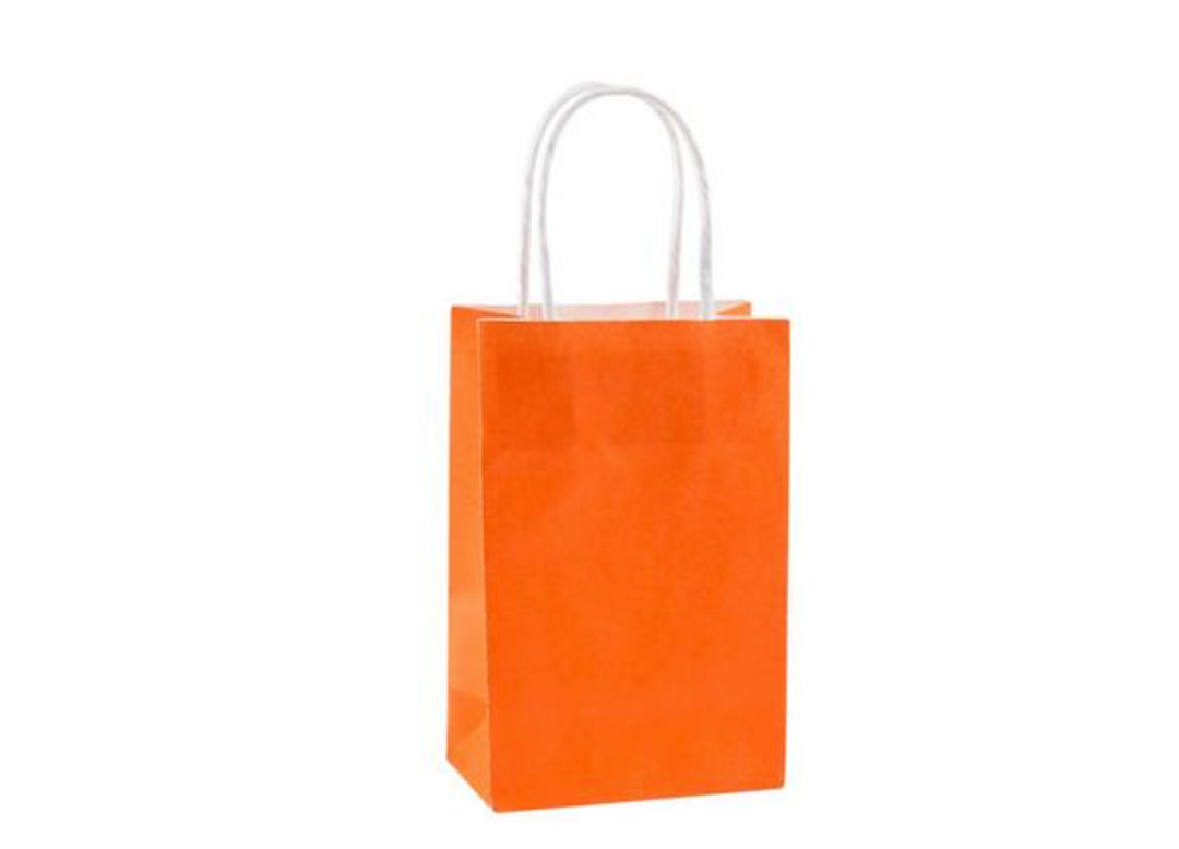 Orange Small Paper Bag, 1ct