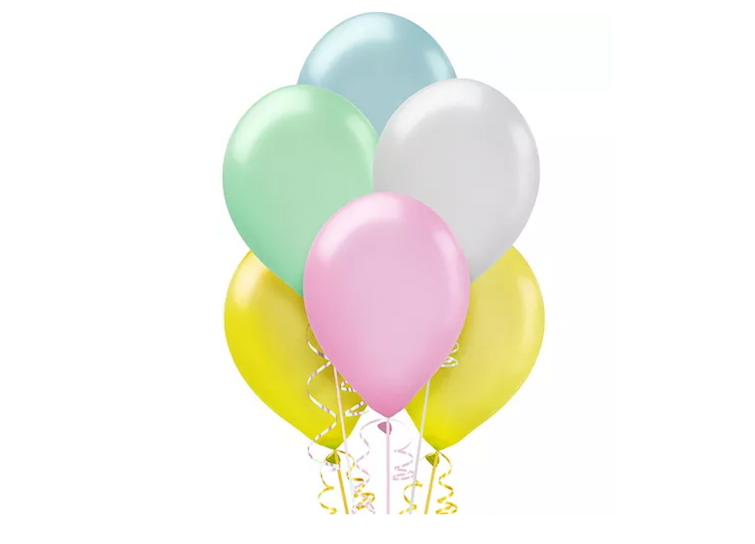 12"Pastel Assorted Latex Balloons