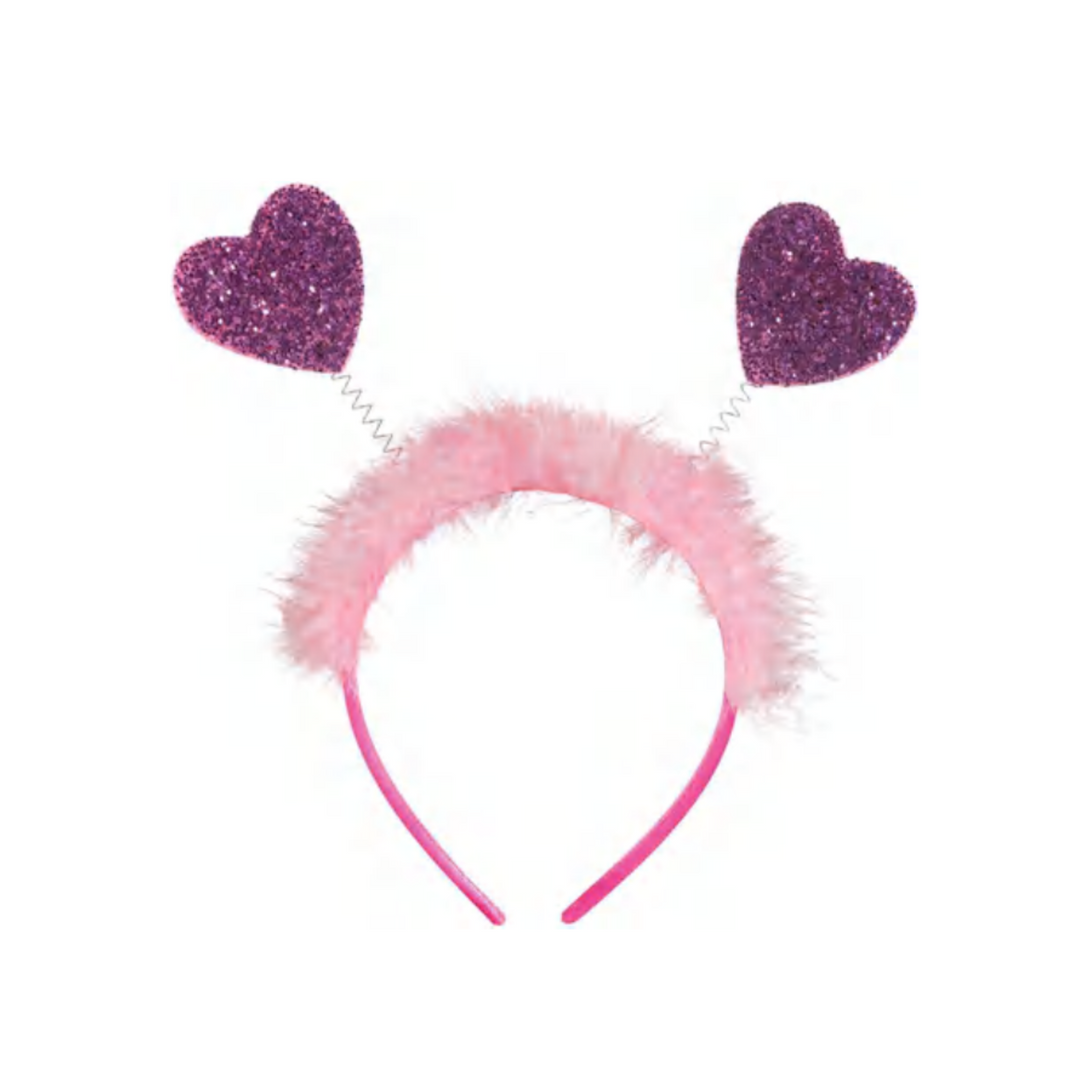 Pink Heart Head Bopper