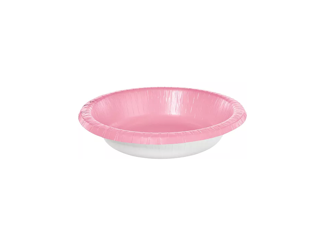 Pink Paper Bowls, 20oz, 20ct
