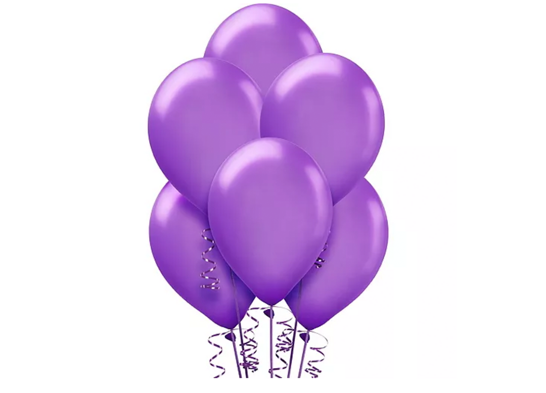 Purple latex balloons near me