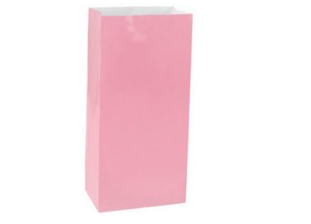 Pink Paper Treat Bags, 1ct
