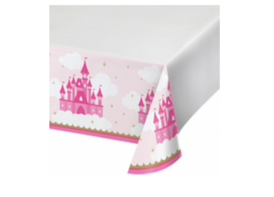 Princess Birthday Plastic Rectangle Table Cover, 1ct