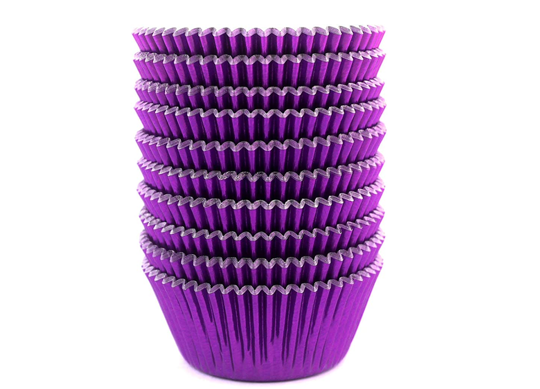 Metallic Purple Cupcake Liners