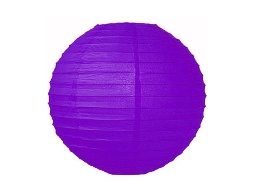 Purple Paper Lanterns 3ct