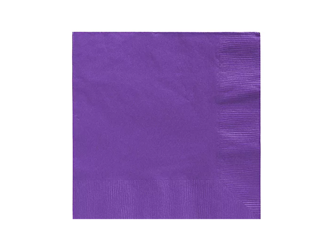 Purple Paper Lunch Napkins