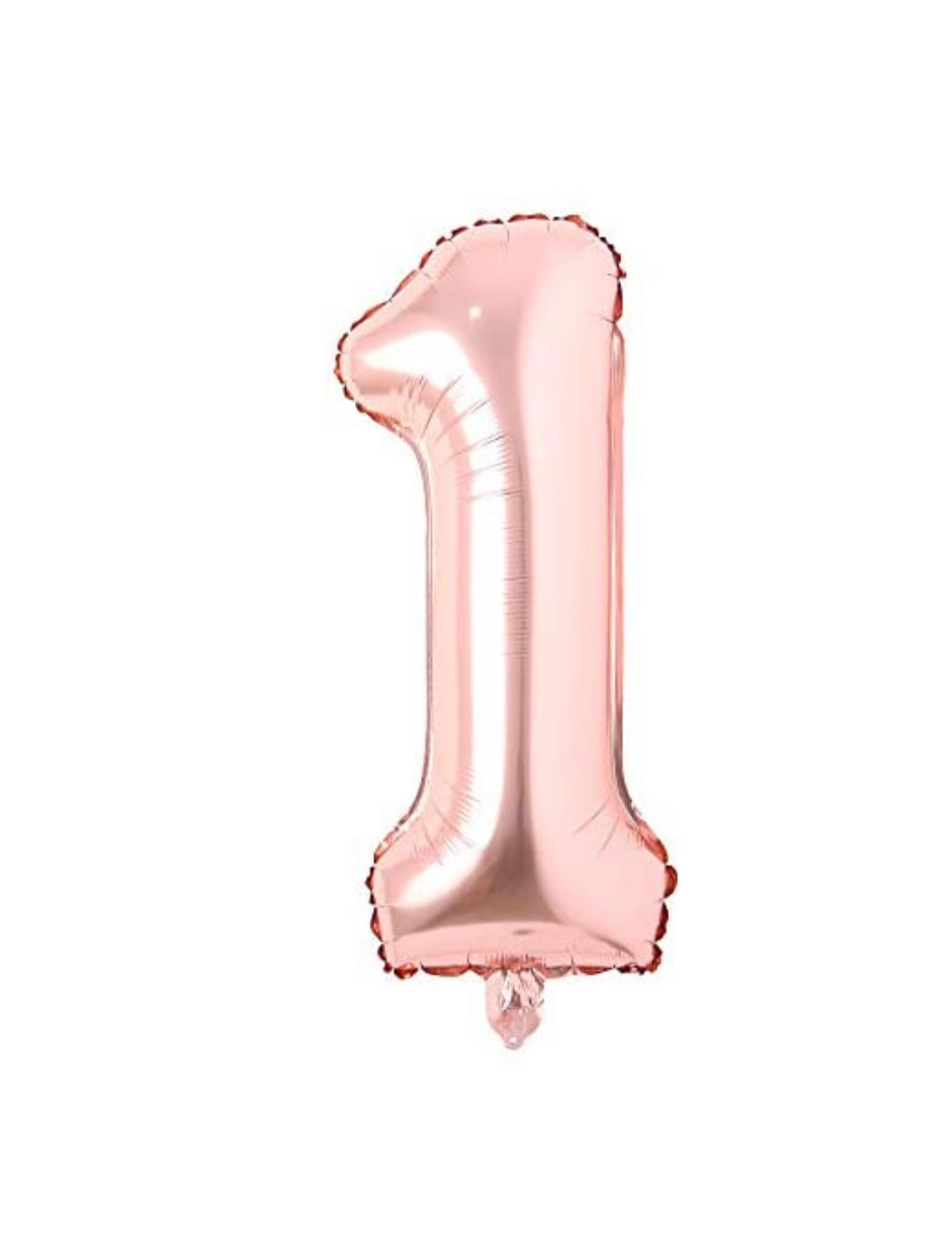 Rose Gold Number 1 Balloon