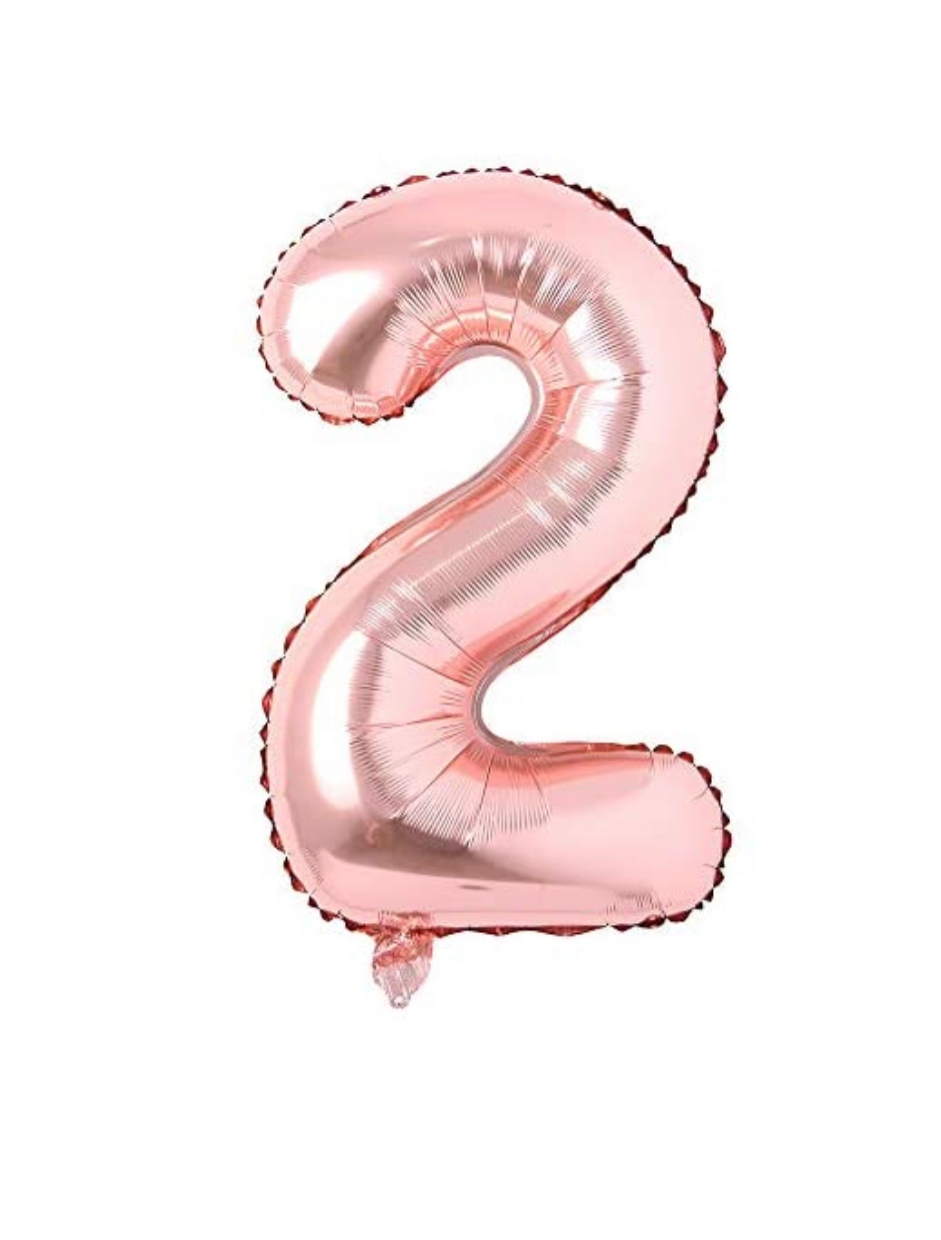 Rose Gold Number 2 Balloon