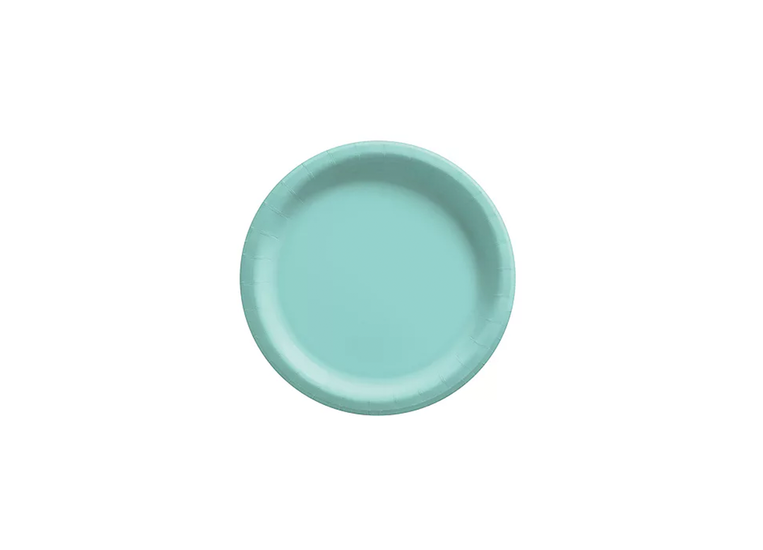 Robin's Egg Paper Dessert Plates, 50ct