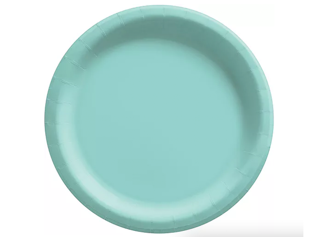 Robin Egg's Banquet Paper Plates, 10in, 50 ct