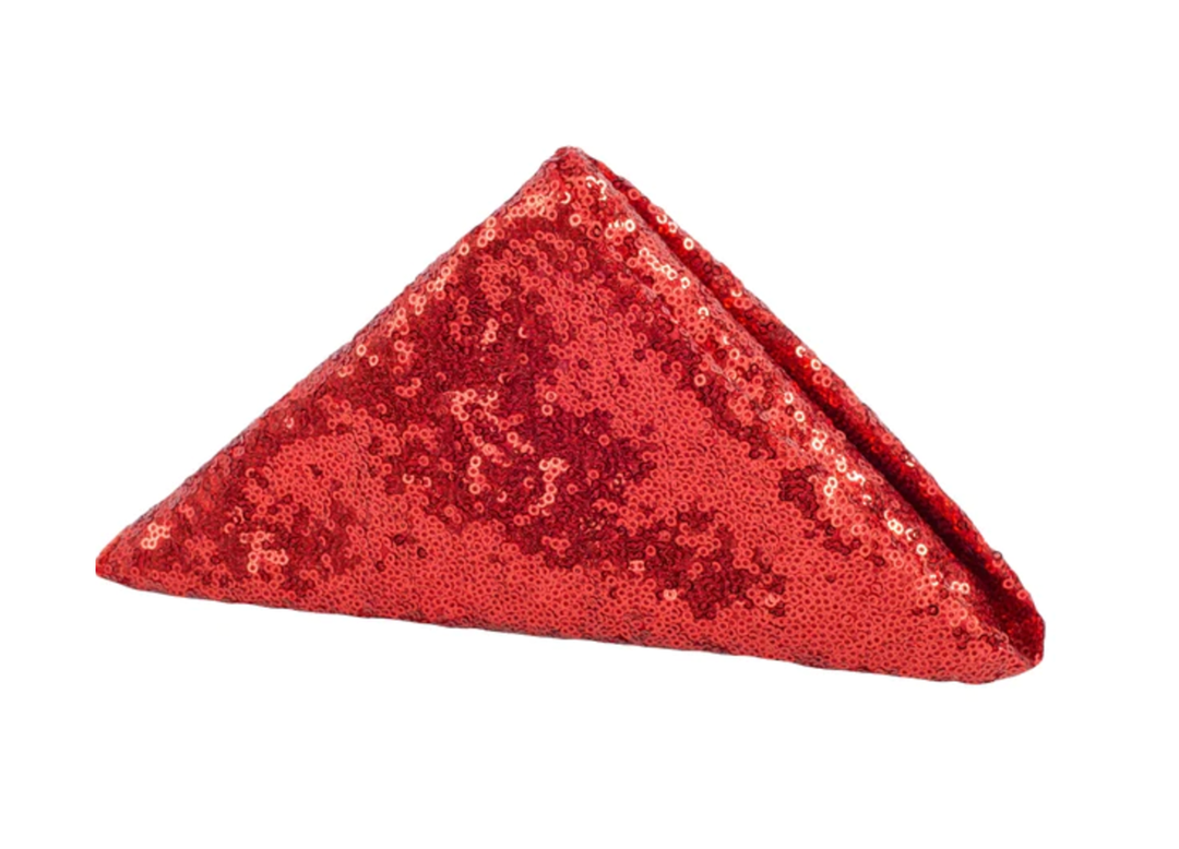 Red Sequin Dinner Napkins