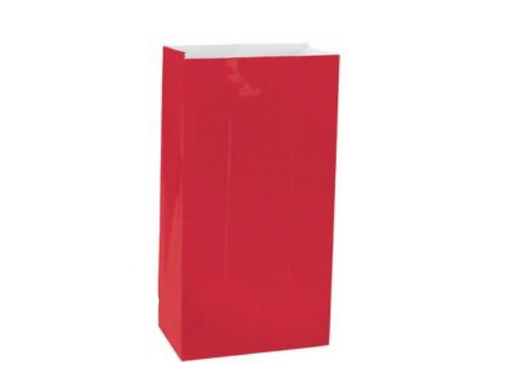 Red Paper Treat Bags, 1ct