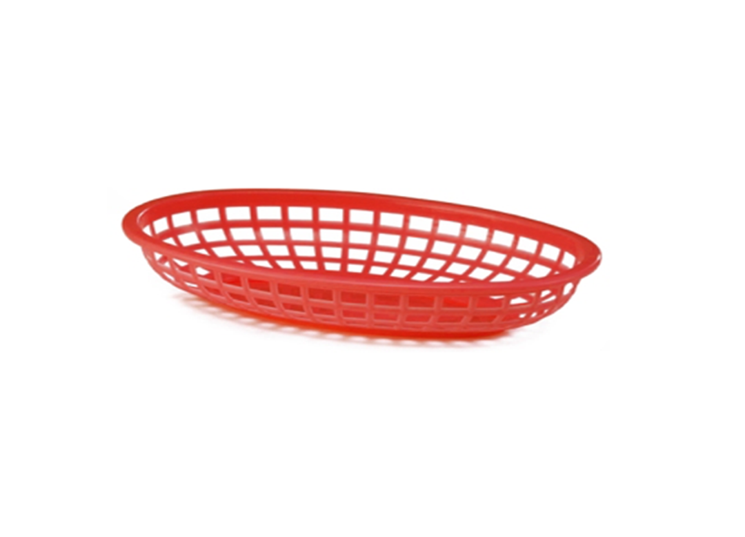 Red Oval Food Basket, 1ct