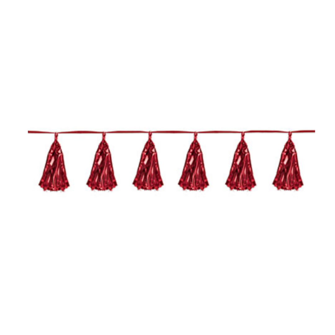 Red Tassel Banner - 1ct