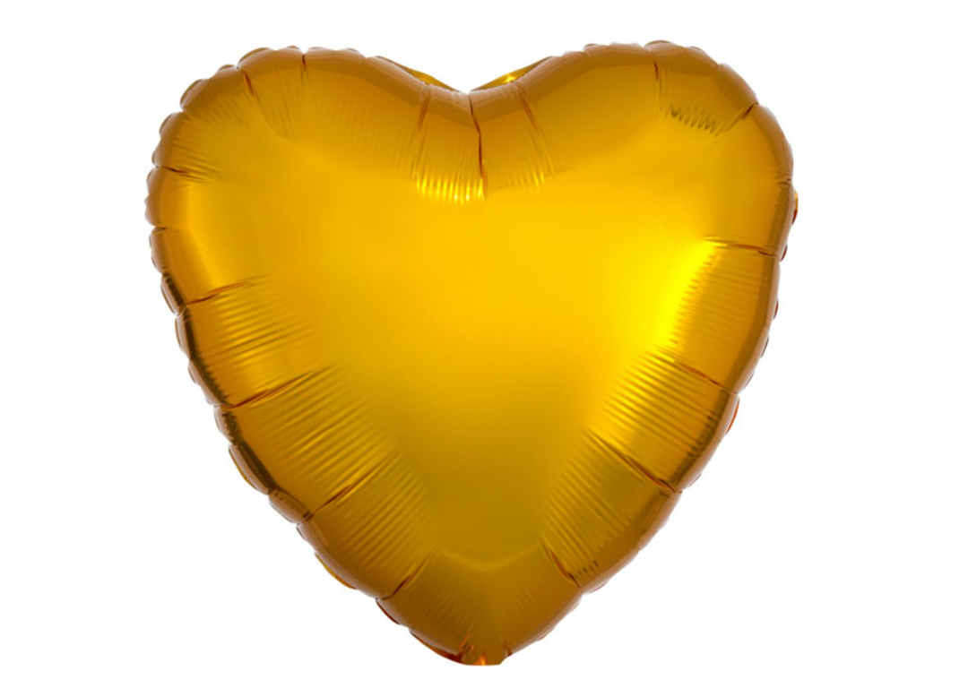 Gold Heart Balloon