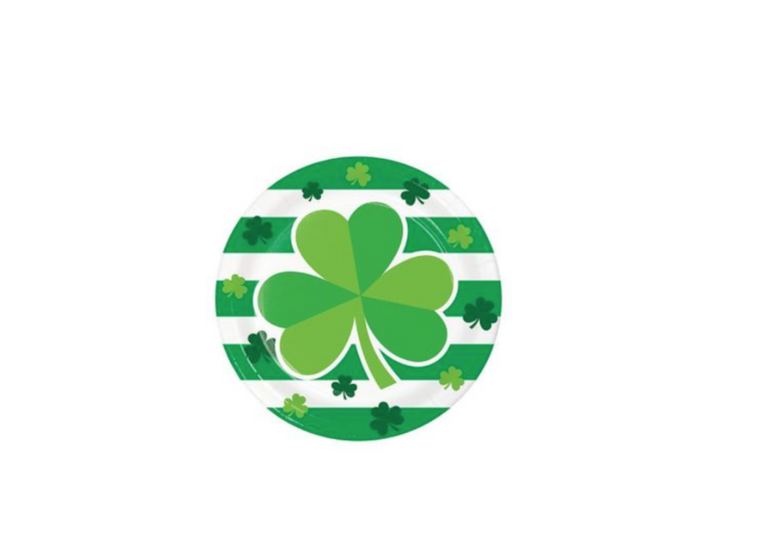 Shamrock Disposable Dessert Plates 8ct