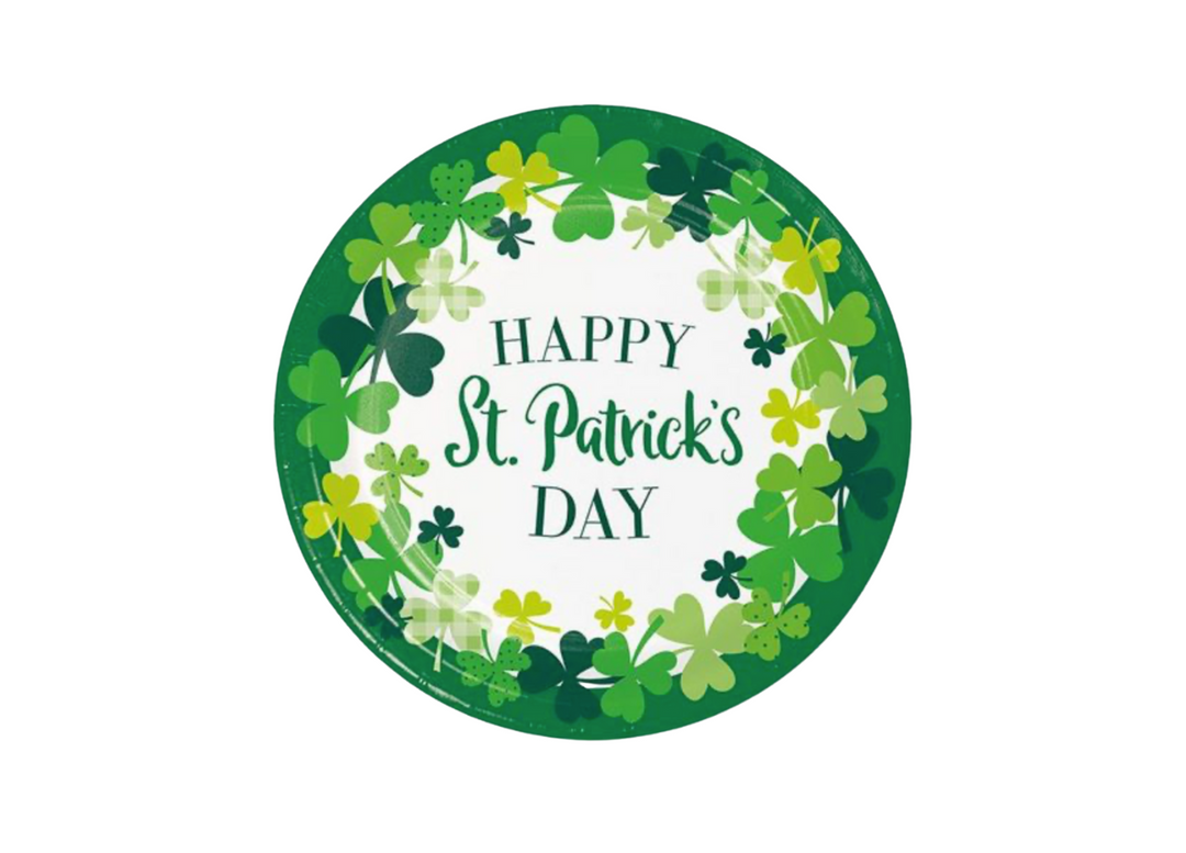 Happy St. Patricks Disposable Luncheon Plates 8ct