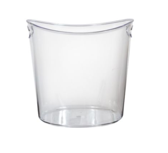 Clear Plastic Oval Ice Bucket