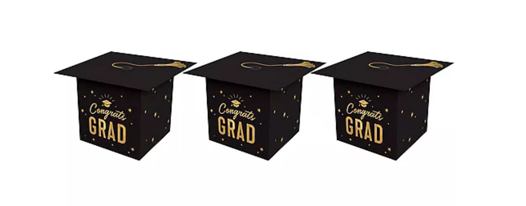 Mini Grad Cap Favor Boxes, 6ct