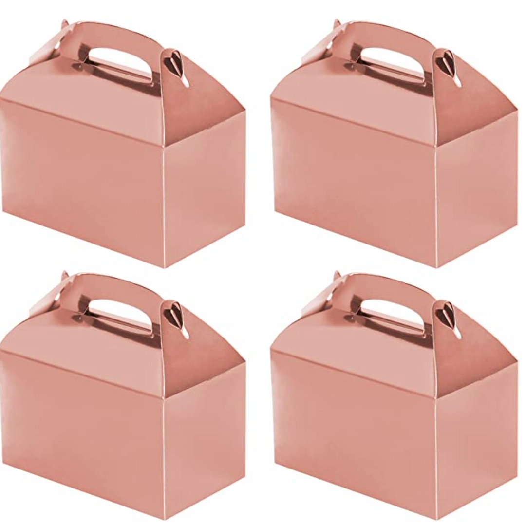 Rose Gold Gable Gift Boxes 8ct