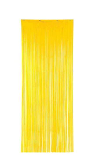 Yellow Fringe Curtains Party Photo booth Backdrop