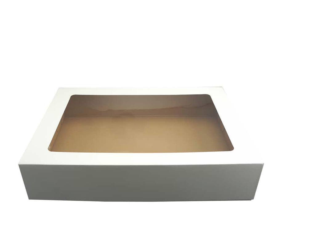 White Cake Box with Window,1 ct