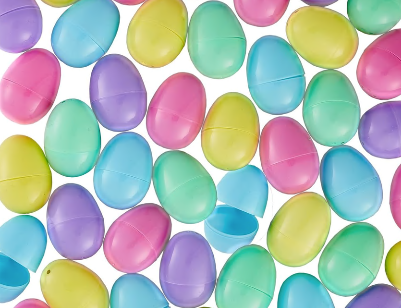 Pastel Colors Plastic Easter Eggs - 48 Count