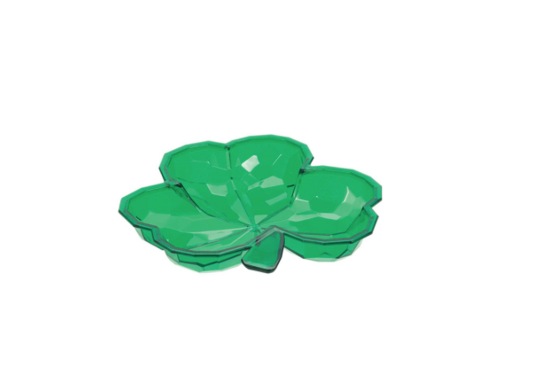 Shamrock Shaped Plastic Bowl