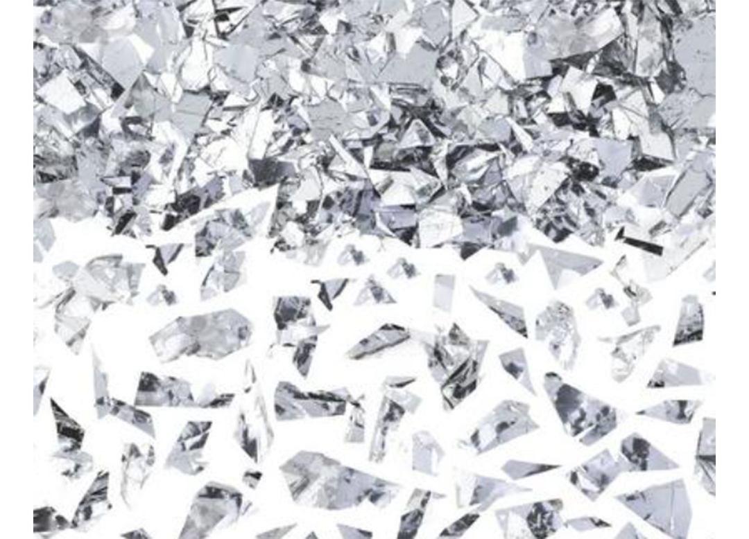 Silver Sparkle Confetti