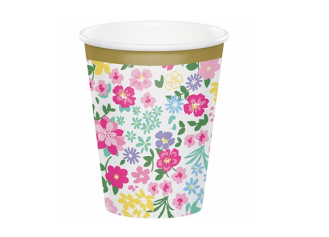 Floral Tea Party Cup, 8ct