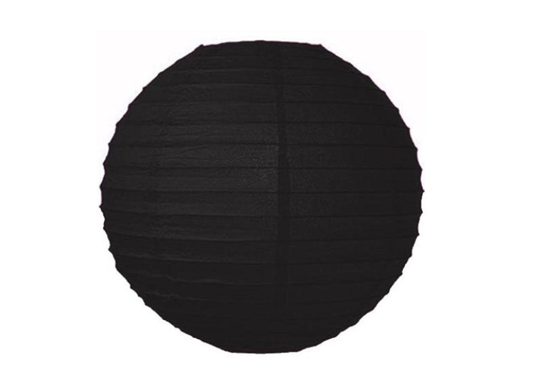 Black Paper Lanterns 3ct