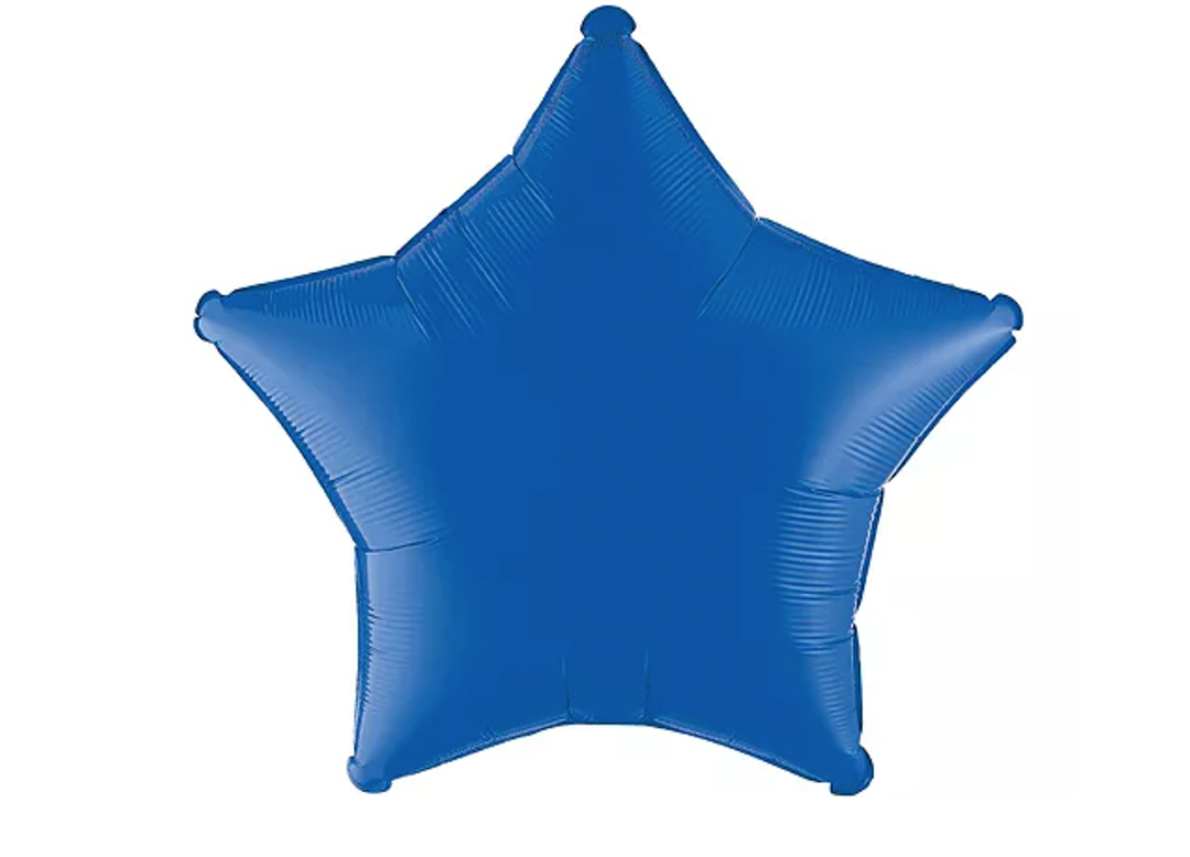 Blue Star Balloon | Foil Helium Star-Shaped Party Balloon