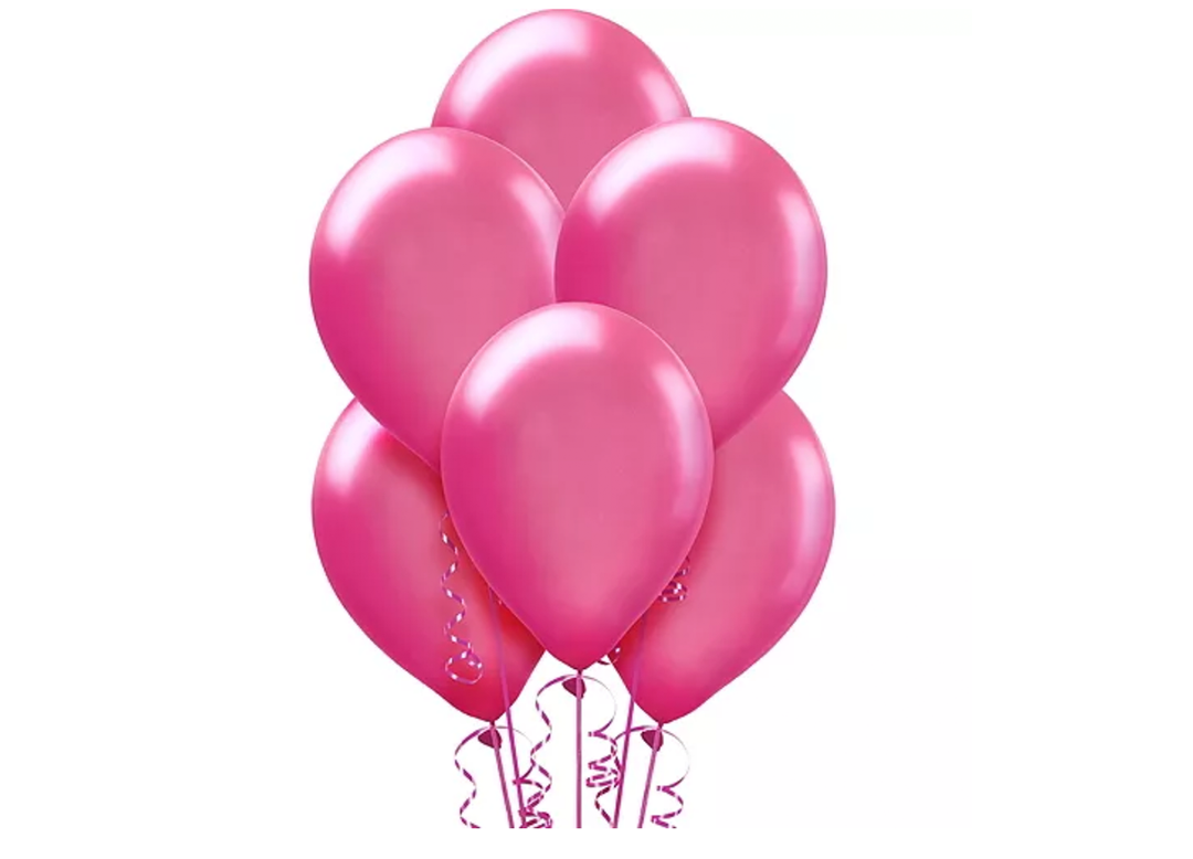 Bulk Bright Pink Latex Balloons