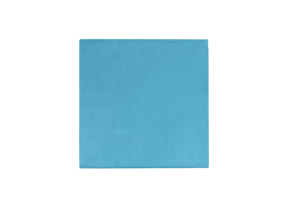 Turquoise Paper Beverage Napkins