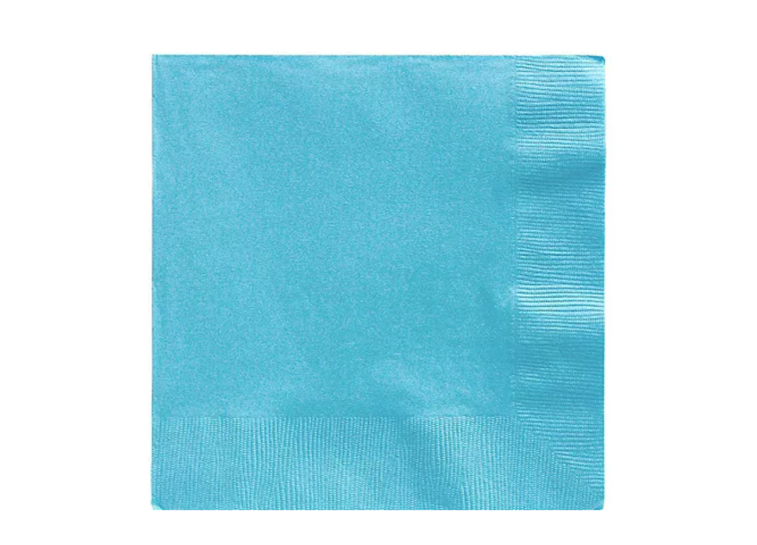 Turquoise Paper Lunch Napkins