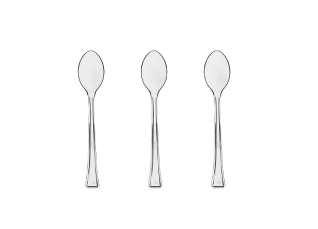 Clear Plastic Tasting Spoons, 48 Ct.
