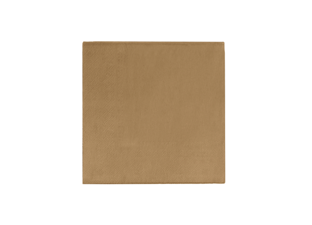 Gold Paper Beverage Napkins