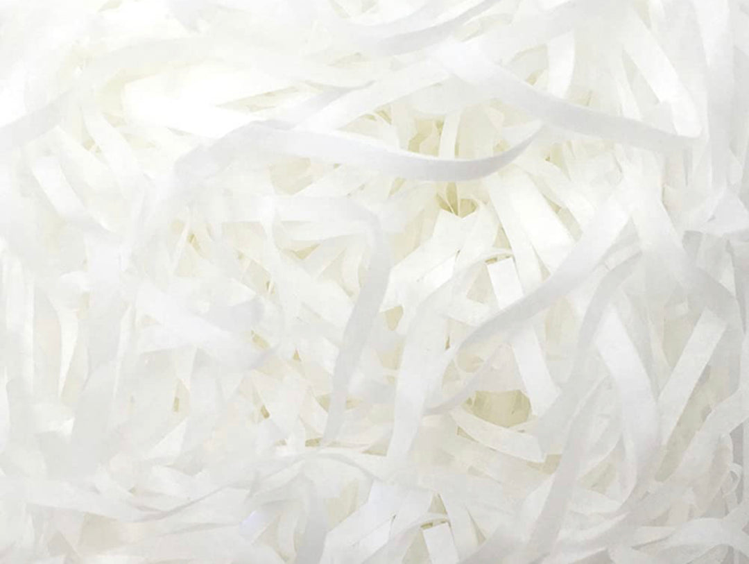 White Pink Plastic Easter Grass