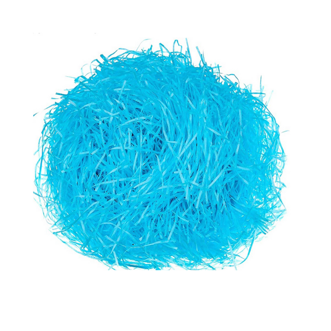 Turquoise Plastic Easter Grass
