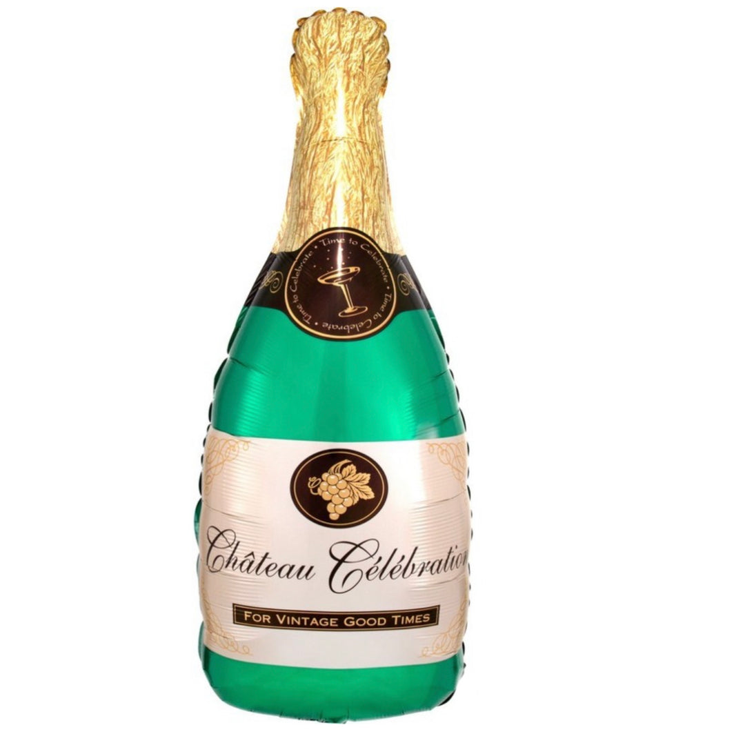 36 inch Champagne bottle foil balloon