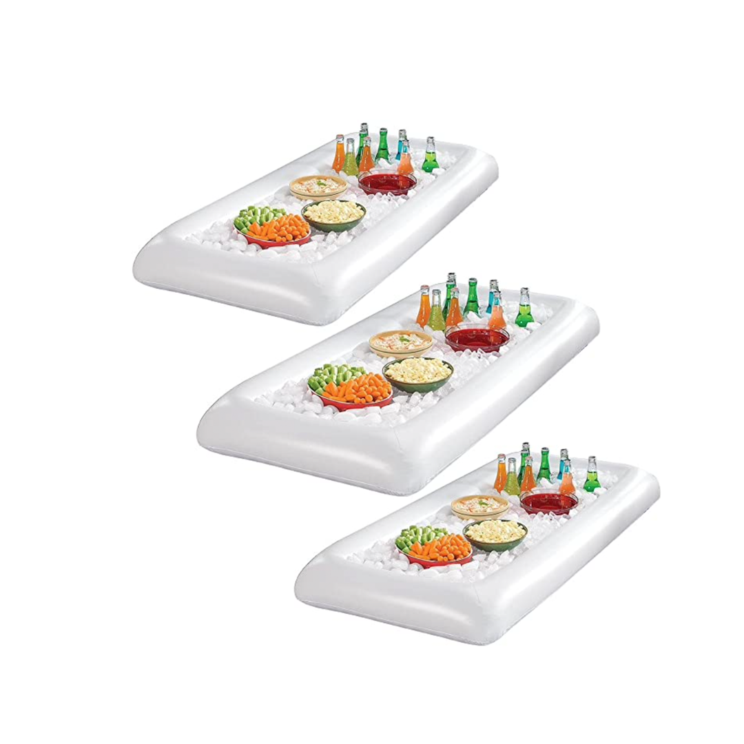 White Inflatable Cooler, 3pk