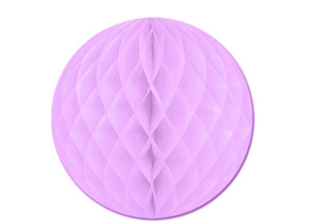 Lavender Paper Honeycomb Hanging Decoration, 3ct