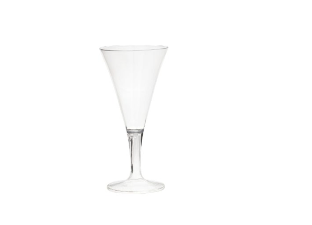 Miniature Clear Plastic Martini Glasses, 6 Ct.