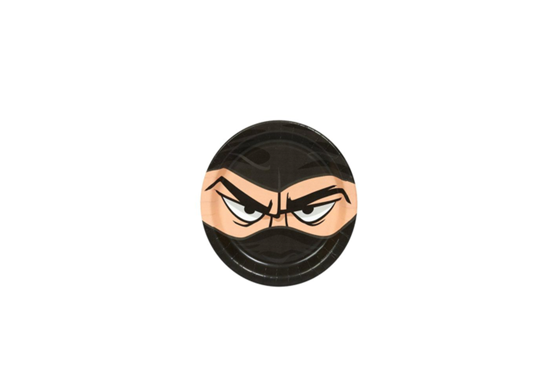Ninja Round Paper Dessert Plates, 8ct