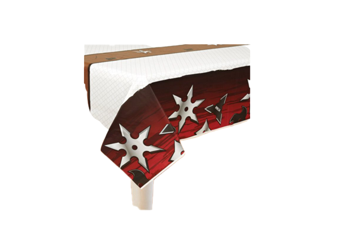 Ninja Disposable Plastic Rectangle Table Cover, 1ct